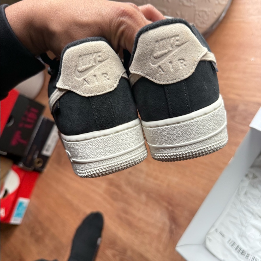 Nike Air Force 1 Low x Pendleton Suede Sneakers - Black, Taupe, Cream - Picture 4 of 7